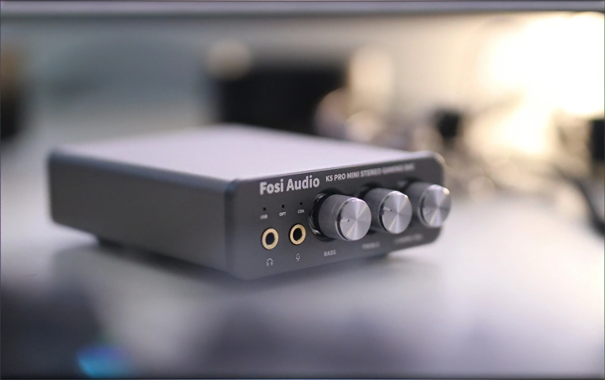 K4 DAC Headphone Amp with Treble & Bass Control – Fosi Audio